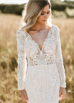 Lace Long Sleeve Wedding Dress 2022