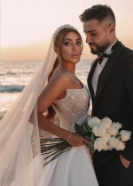 Arabic One Shoulder Mermaid Wedding Dresses