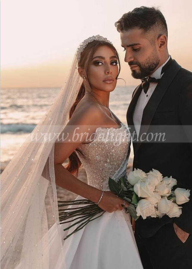 Arabic One Shoulder Mermaid Wedding Dresses