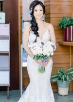 Beaded Lace Mermaid Dress for Wedding Spaghetti Straps vestido de noiva sereia
