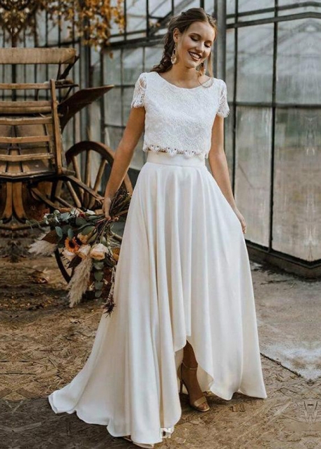 Bohemian Two Piece Wedding Dresses