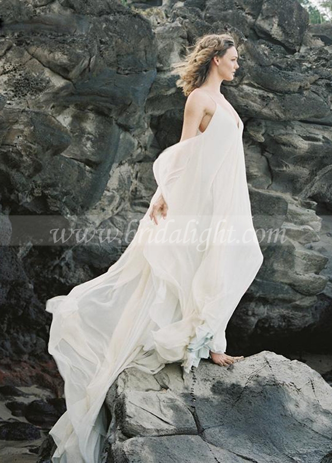 Beach Bohemian Wedding Dresses Pregnant Women Wedding Gowns