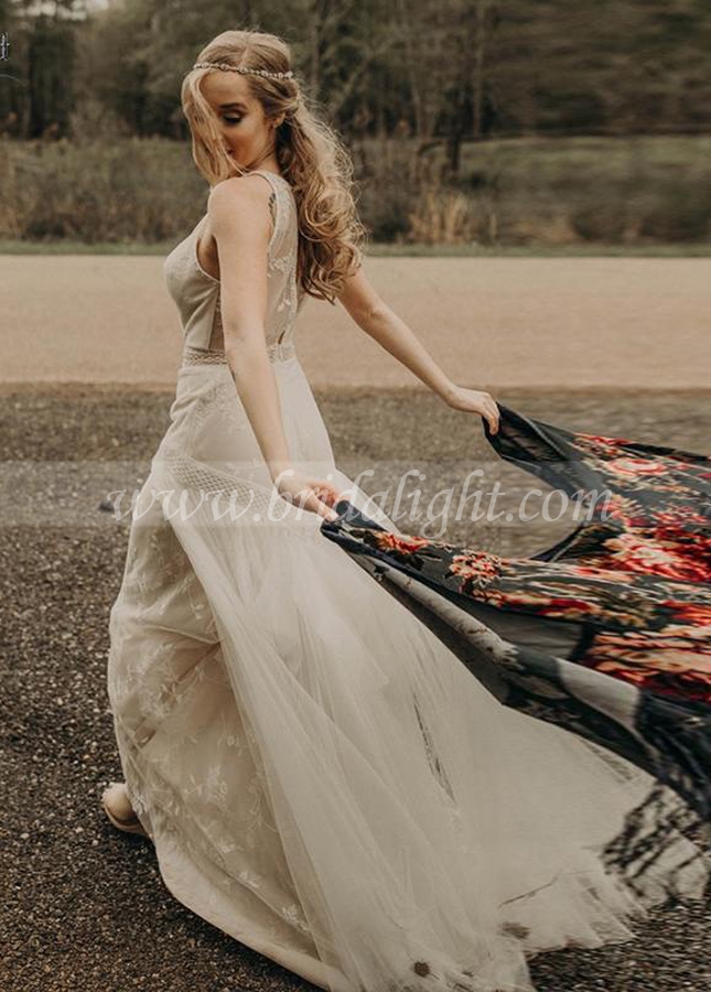 Boho Wedding Dresses Elegant Lovely Bridal Gowns Vestido de Noivas