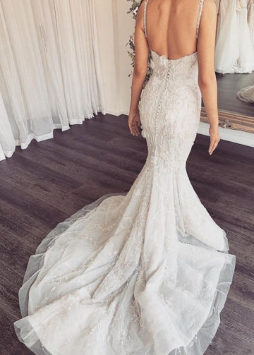 Couture Luxury Mermaid Wedding Dresses with Detachable Train
