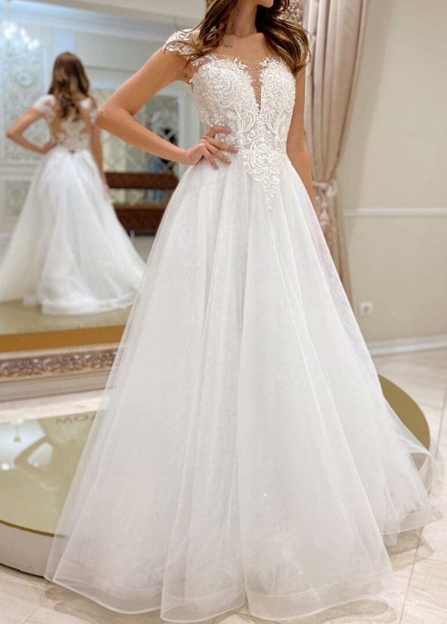 Gorgeous Tulle Wedding Dresses A Line