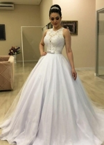 Lace Sleeveless 2023 Bridal Gown Romantic vestido de novia mexicanos