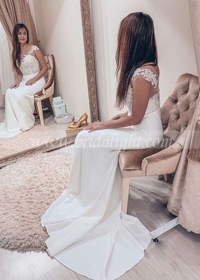 Mermaid Weddding Dresses Bohemian Elegant Bridal Gowns Ivory