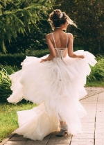 Multi-Layered Skirt Sexy Princess Wedding Dresses 2023