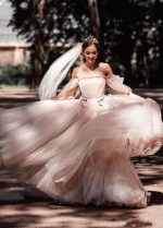 Princess Wedding Dresses 2023 New A-Line Tulle Wedding Gowns