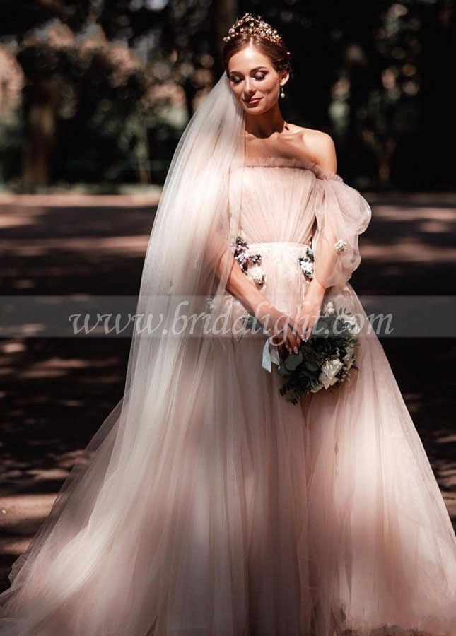 Princess Wedding Dresses 2023 New A-Line Tulle Wedding Gowns