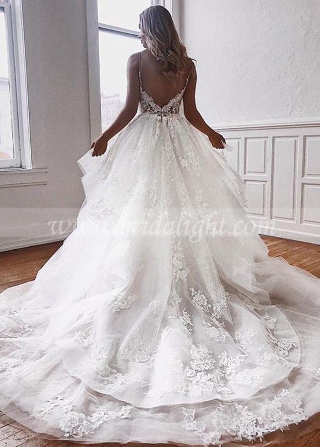 Romantic Lace&Tulle Ball Gown Dress for Wedding vestido de novia