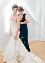Ruffles Satin Mermaid Backless Wedding Dresses Under $500