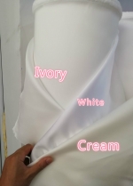 A-line Satin White Wedding Dress with Pockets