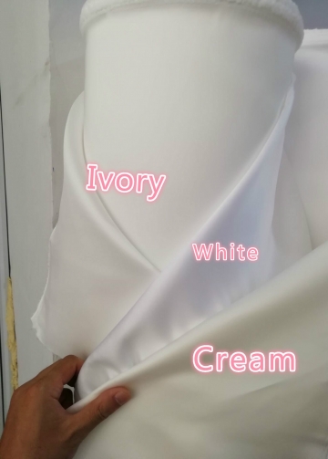 Elegant Satin White Wedding Gown with Cowl Neckline