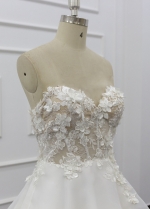 Sweetheart Neckline Ruffles A-line Wedding Dress