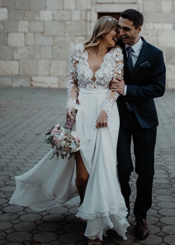 Wedding Dress with Split