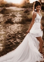 Wedding Dresses Bridal Gown Outdoor Low Back