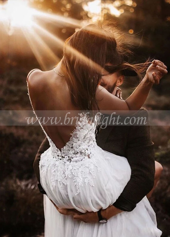 Wedding Dresses Bridal Gown Outdoor Low Back